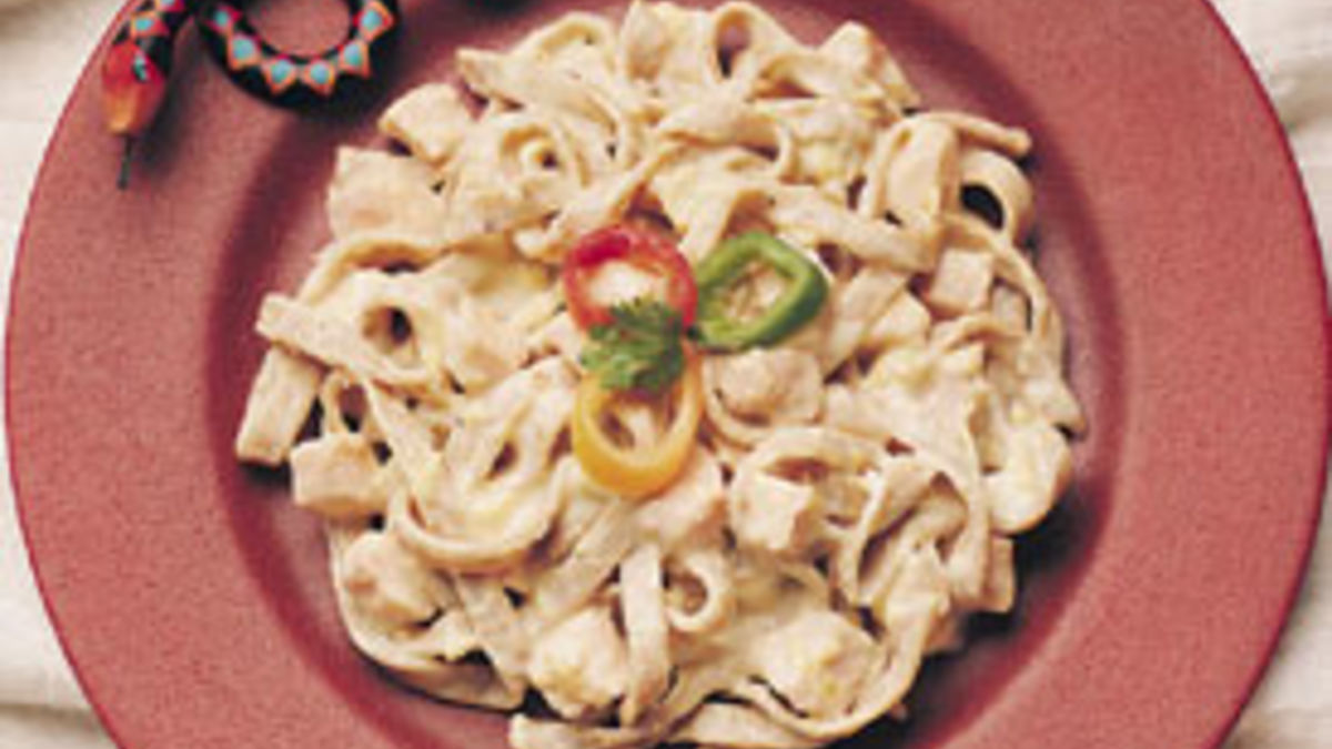 Chipotle Fettuccine with Smoked Turkey