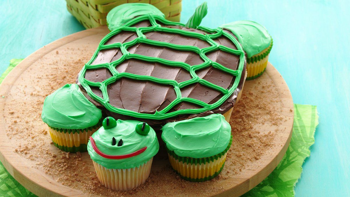 Pull-Apart Turtle Cupcakes