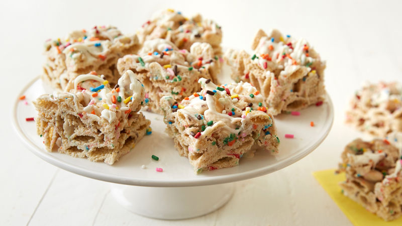 no bake birthday cake bars