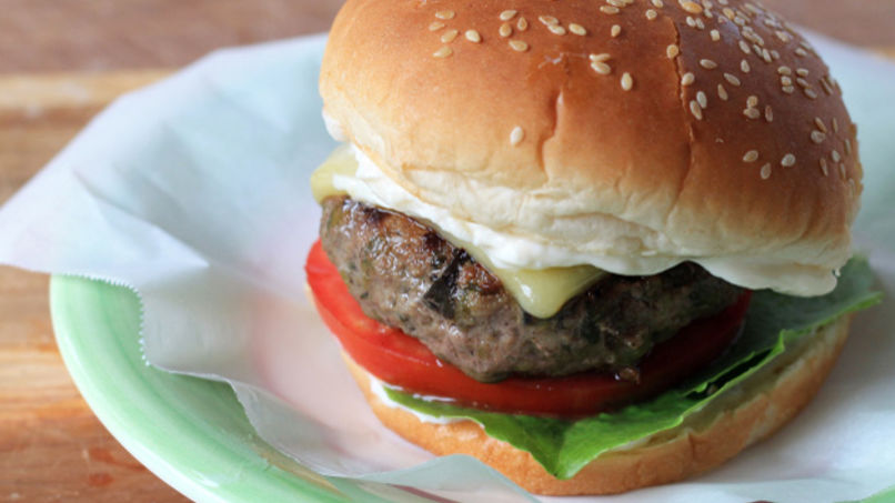 Hamburguesa de Poblanos Asados