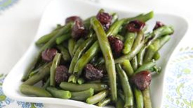 Green Beans with Balsamic Drizzle Recipe - Tablespoon.com