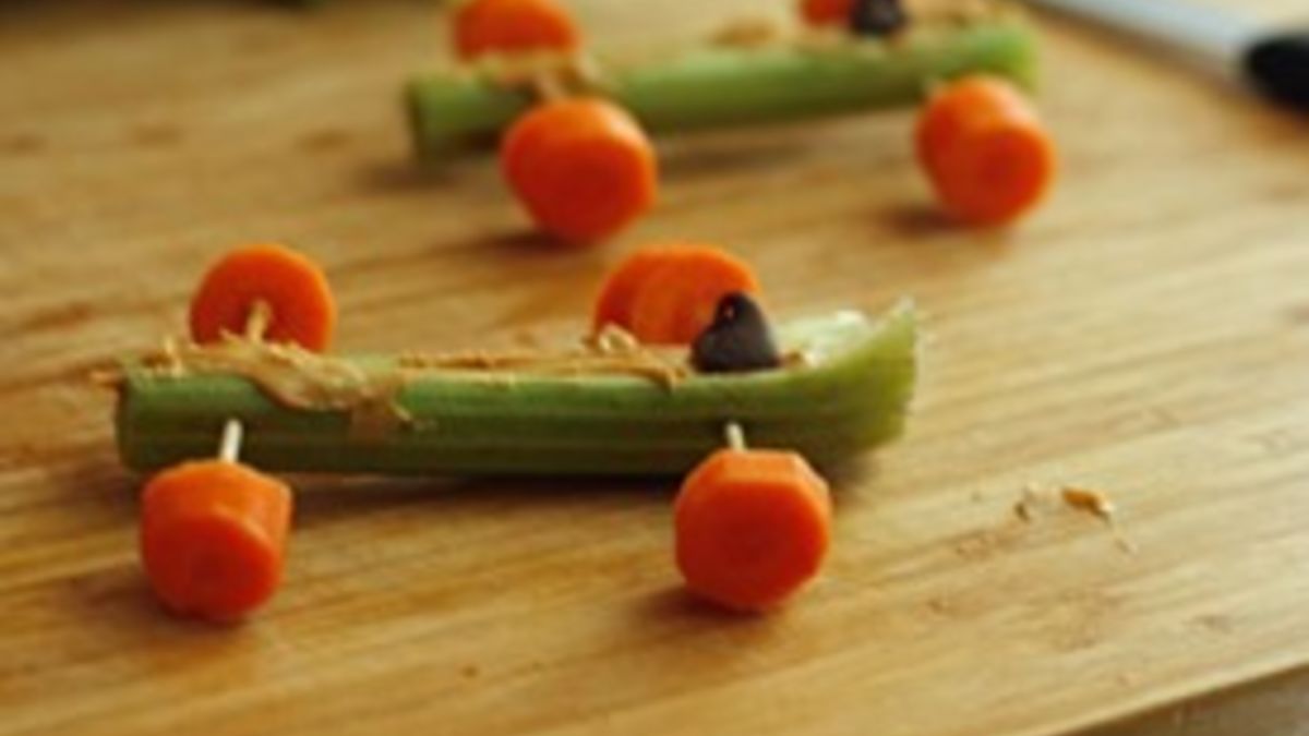 Celery Race Cars