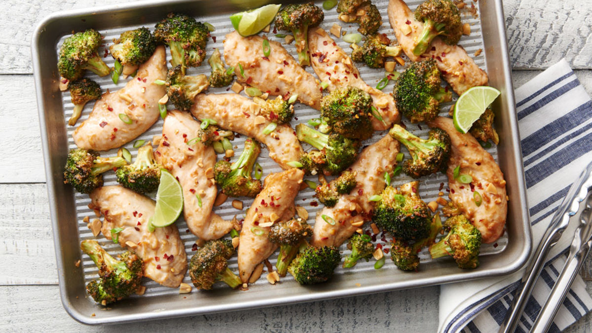 Peanut Chicken Sheet-Pan Dinner