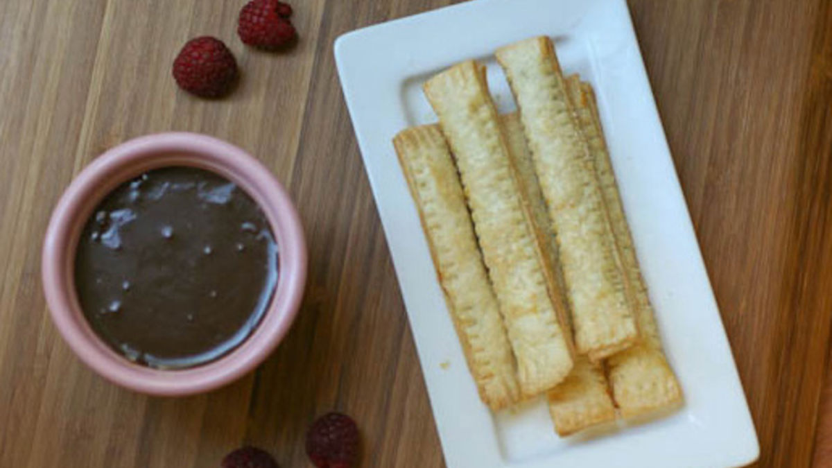 Chocolate-Raspberry Pie Sticks