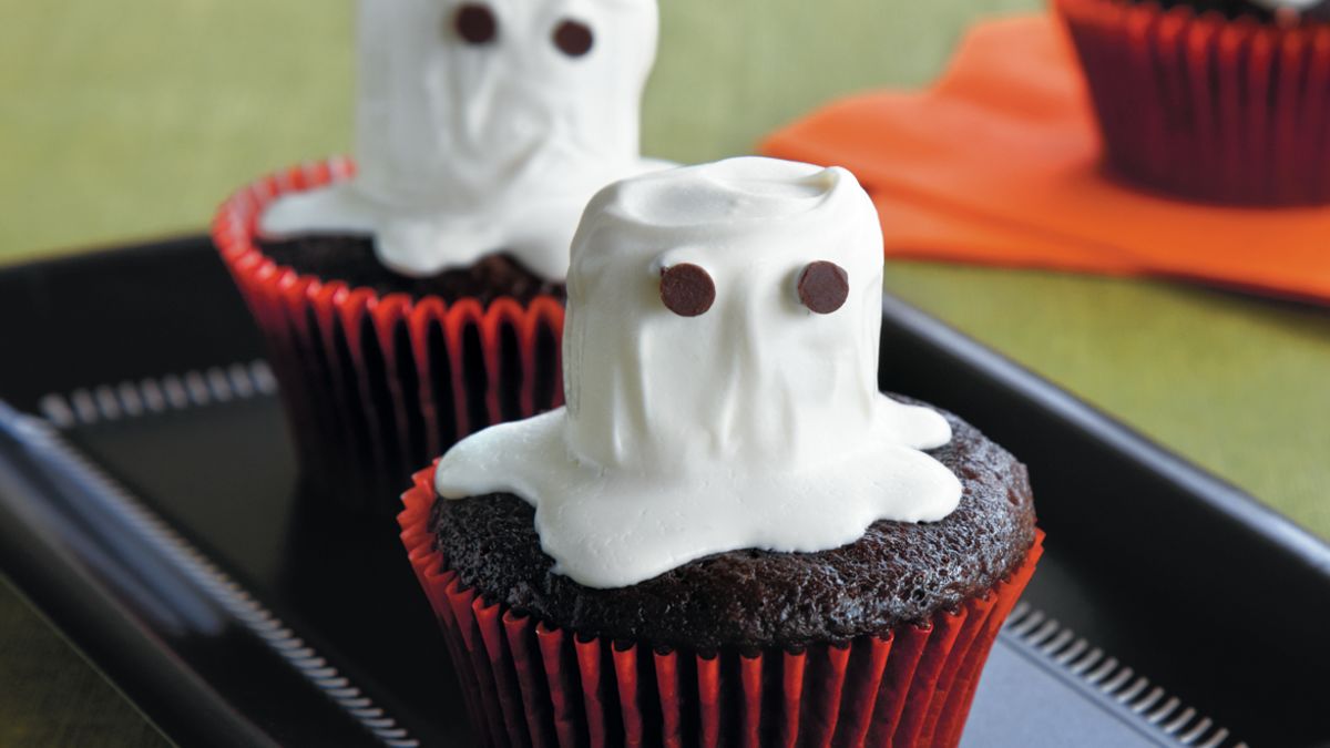 Halloween Ghost Cupcakes