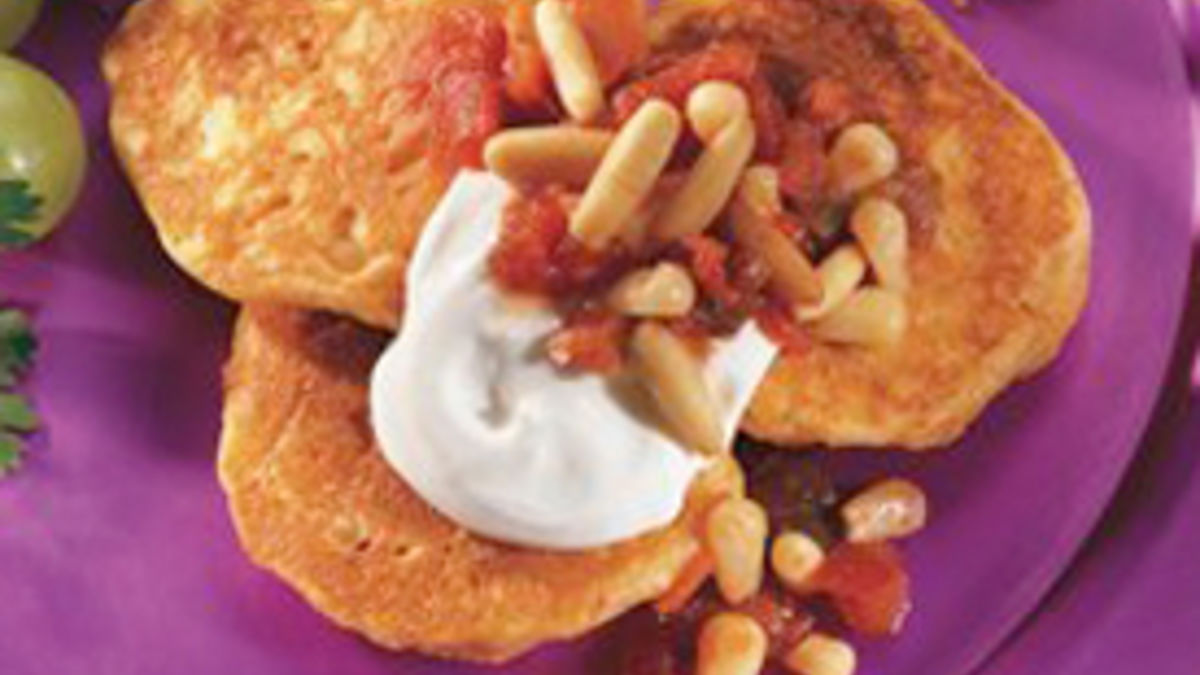 Roundup Corn Cake Appetizers