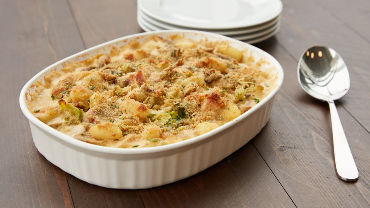 Gnocchi Alfredo Casserole