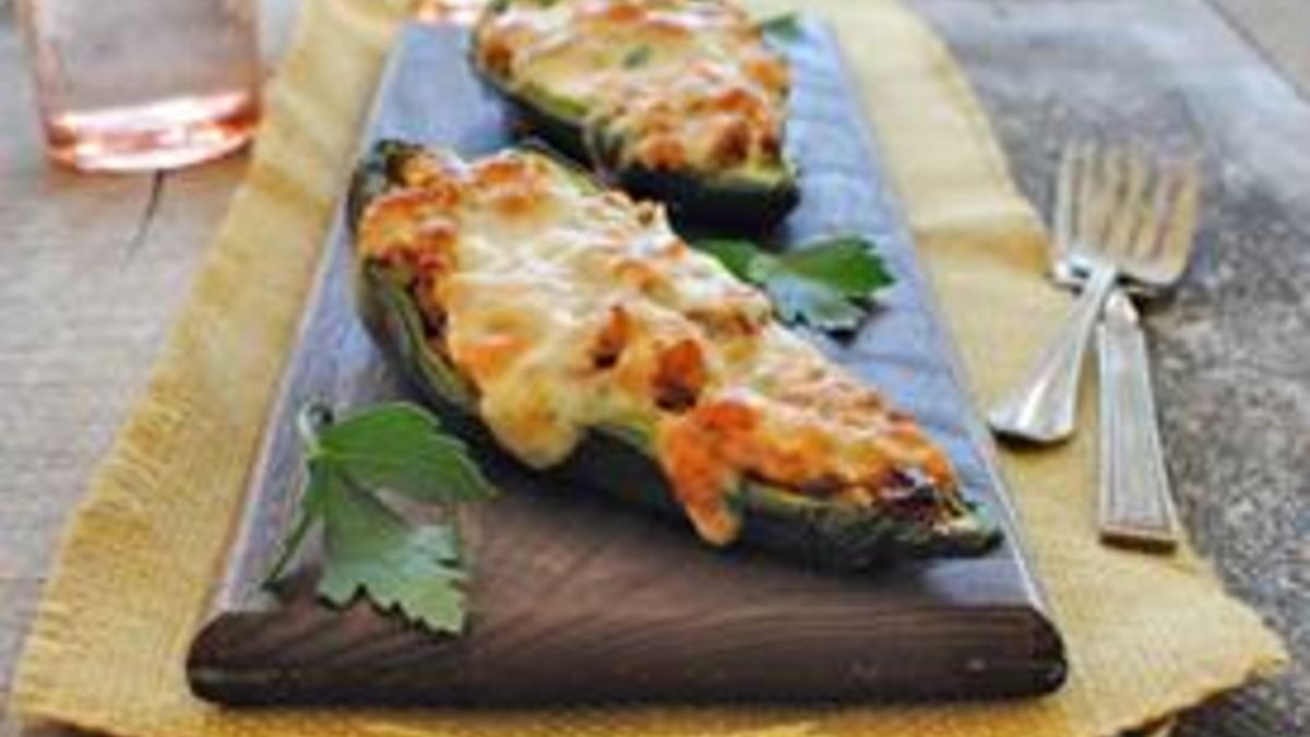 Middle Eastern Stuffed Poblano Peppers