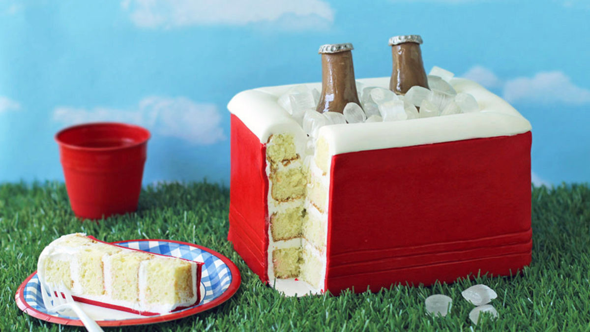 Tailgating Cooler Cake