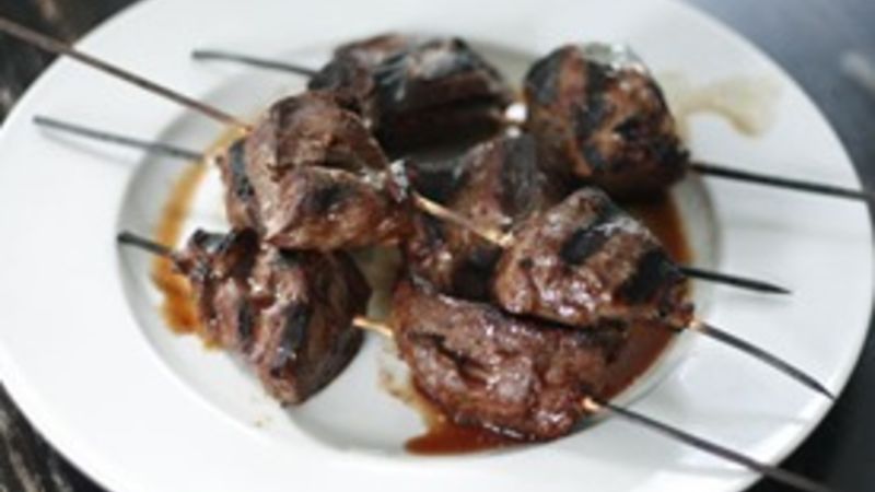 Grilled Marinated Steak Skewers Recipe - Tablespoon.com