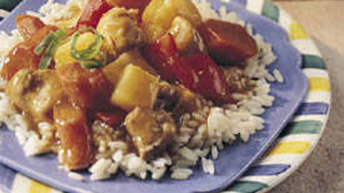 Slow-Cooker Chicken Stew with Pepper and Pineapple