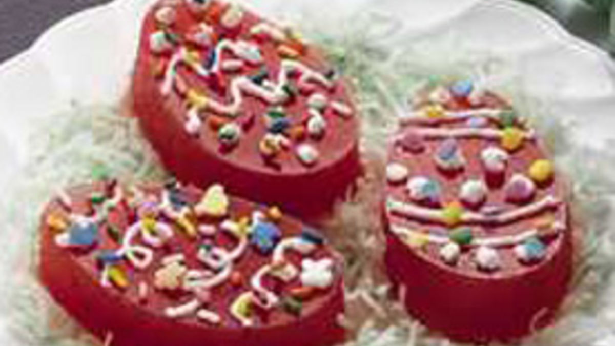 Jiggly Fruit Easter Egg Snacks