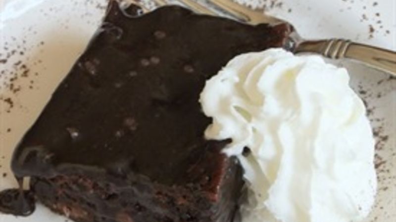 The Devil Came Down To Georgia with Hot Fudge Brownie Dessert Recipe - Tablespoon.com
