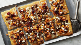 How to Make Holiday Turkey Sausage Flatbread Video