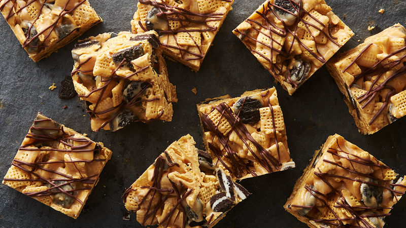 No Bake Oreo Chex Cereal Bars