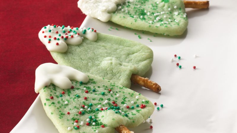 Snow-Capped Tree Cookies