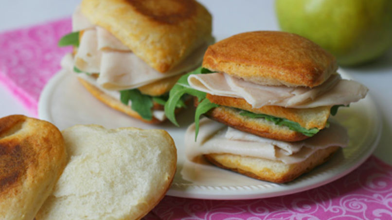 Turkey and Pear Biscuit Sandwiches