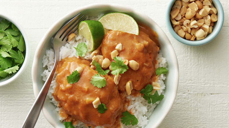Slow Cooker Thai Peanut Chicken