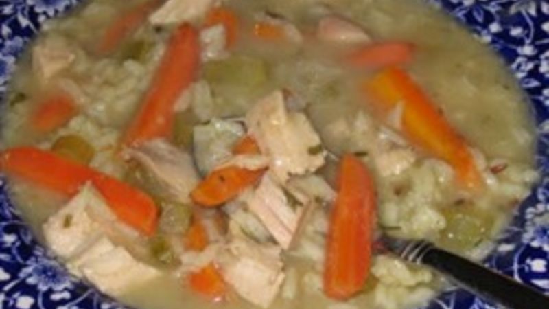 Smokey Turkey Wild Rice Soup Recipe - Tablespoon.com