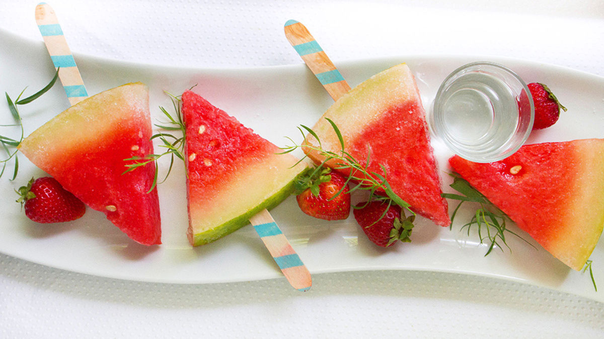 Watermelon Daiquiri Freezer Pops