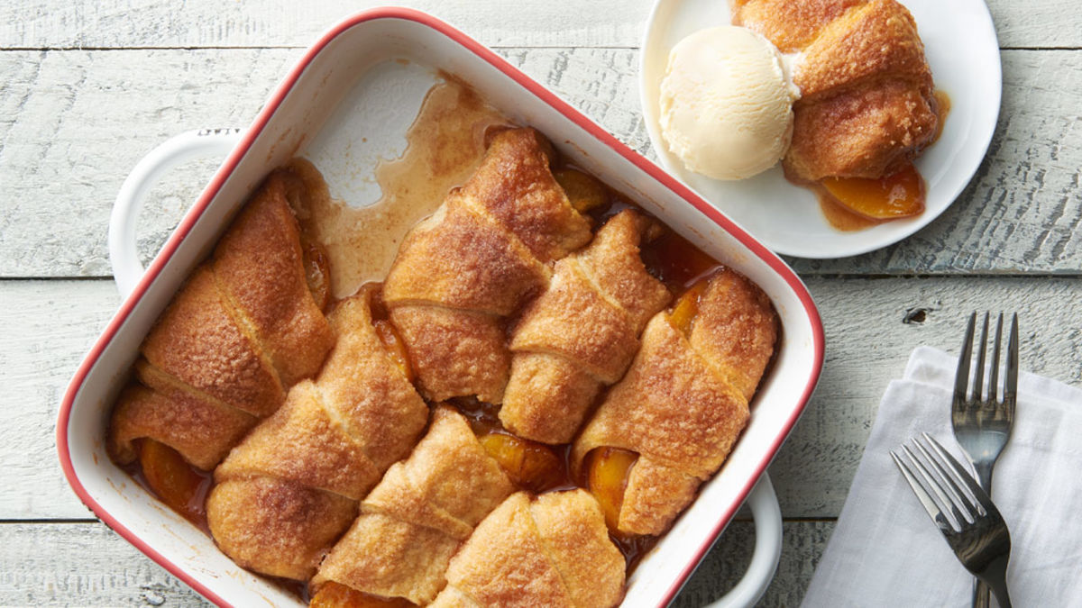 Peach Crescent Dumplings