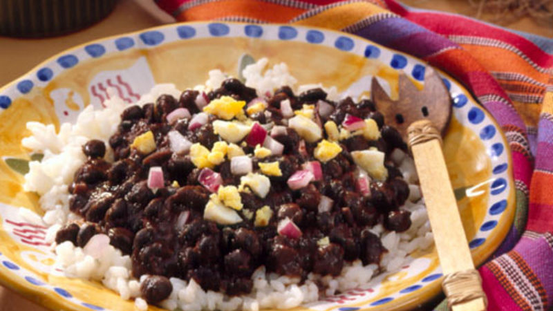 Cuban Black Beans and Rice Recipe - BettyCrocker.com