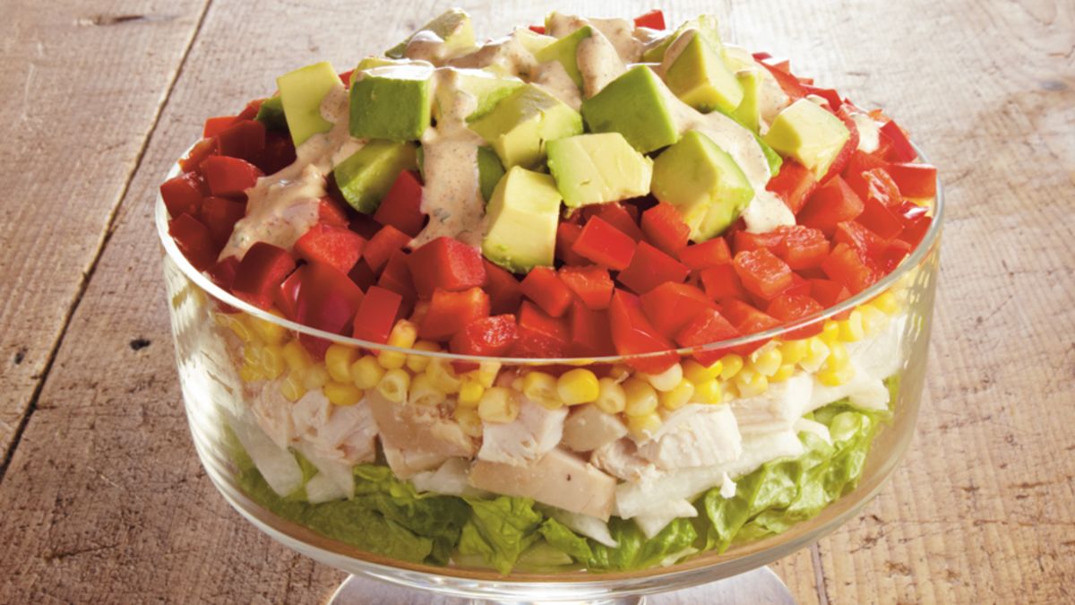 Southwest Layered Chicken Salad