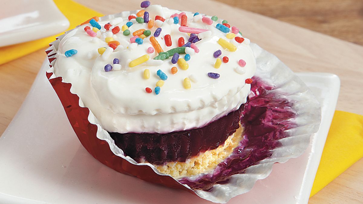 Lemon Blueberry Ice Cream Cupcakes