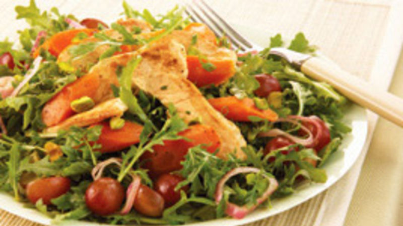Roasted Carrot and Chicken Salad Recipe - BettyCrocker.com