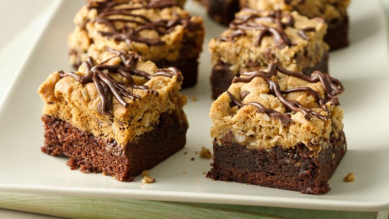 Chocolate-Oatmeal Brookie Bars