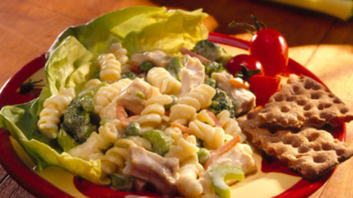 Garden Vegetables, Chicken and Pasta Salad