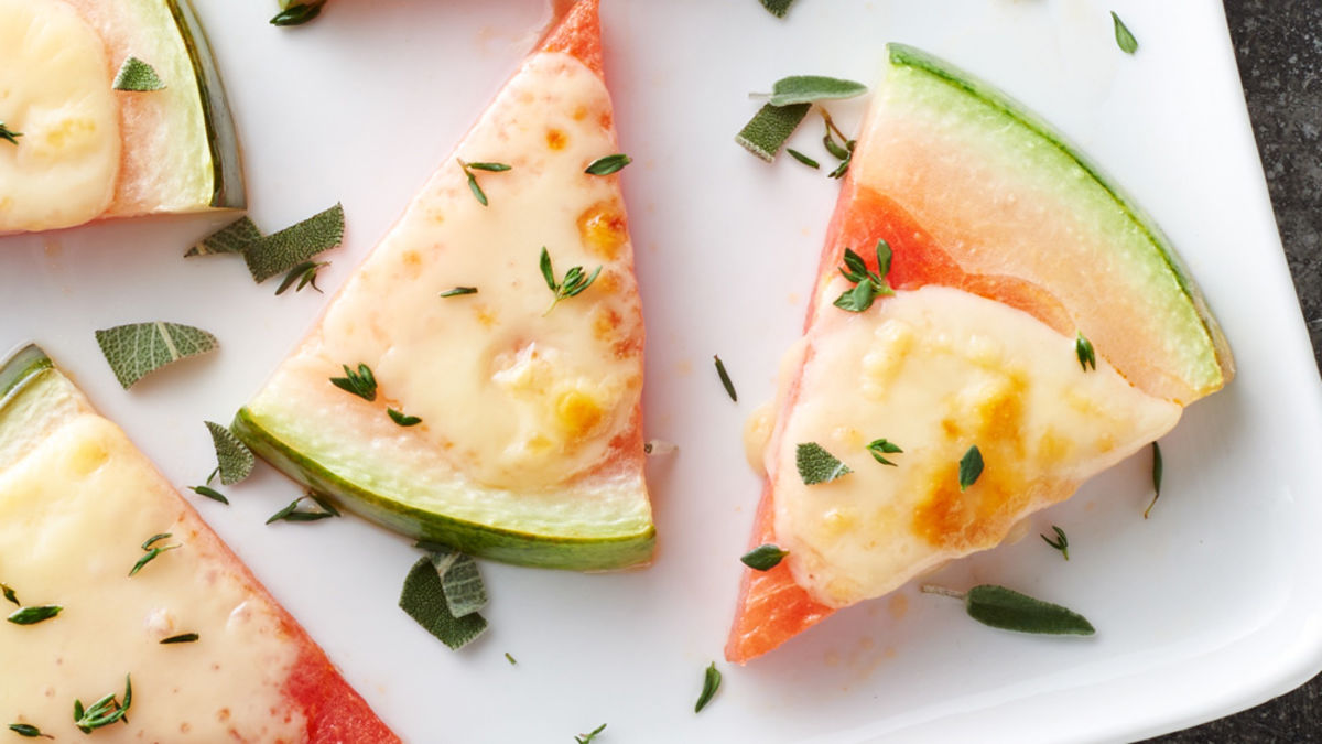 Watermelon-Fontina Melts