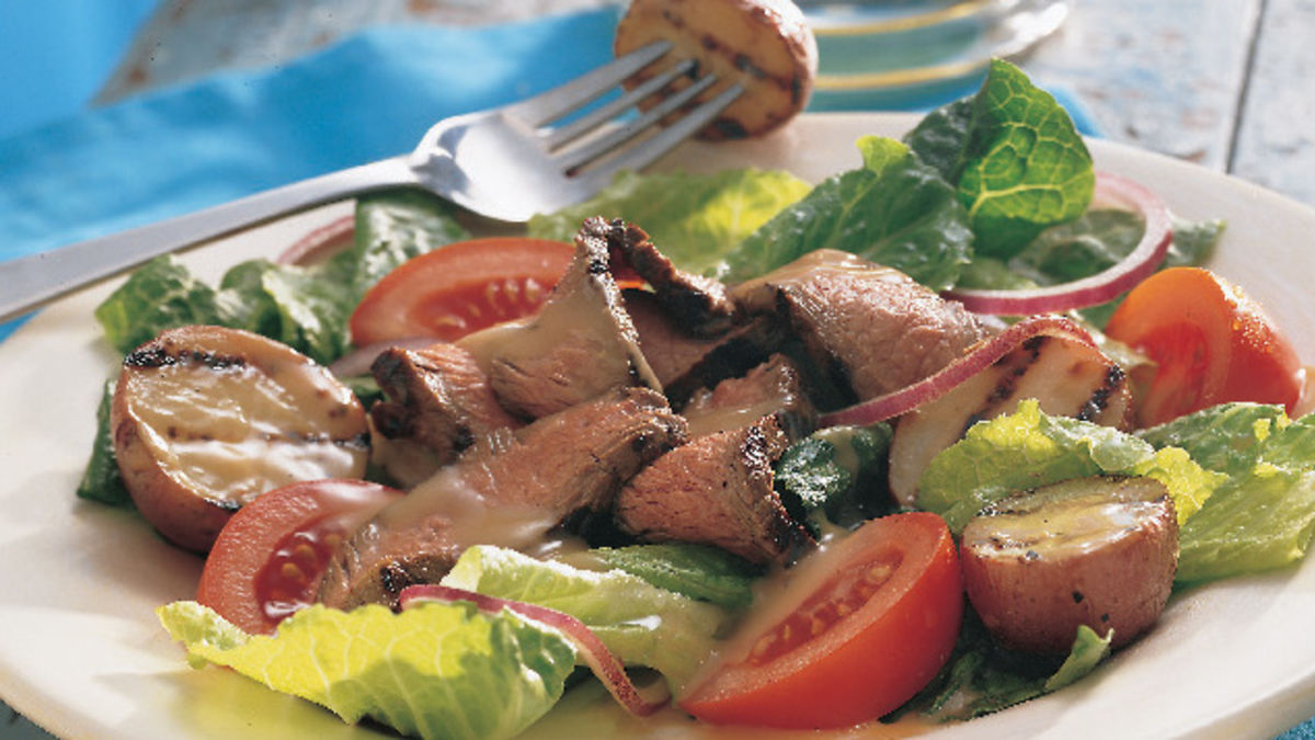 Grilled Steak and Potato Salad