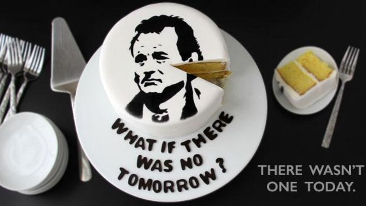 Bill Murray Groundhog Day Cake