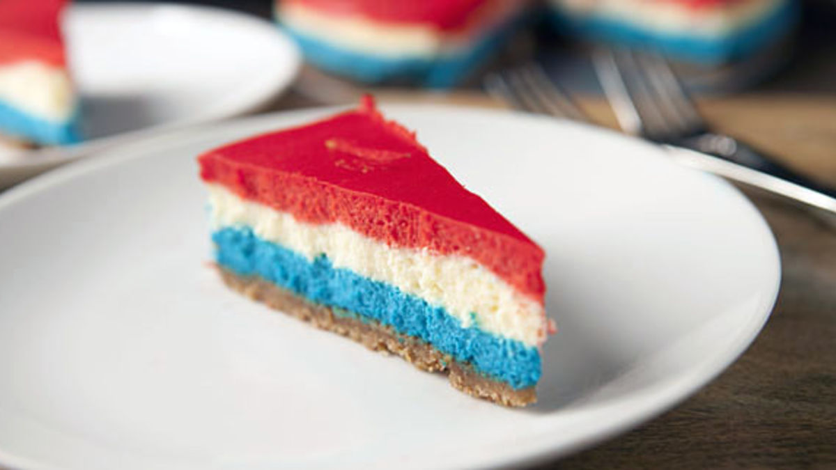Red, White and Blue Cheesecake