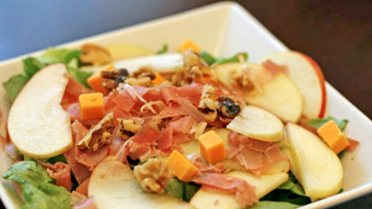 Apple, Prosciutto and Walnut Salad