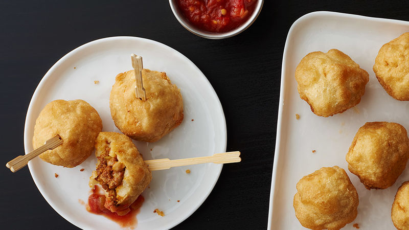 Fried Tamale on a Stick