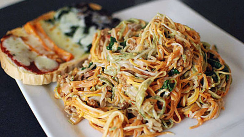 Triple Rainbow Pasta Recipe - Tablespoon.com