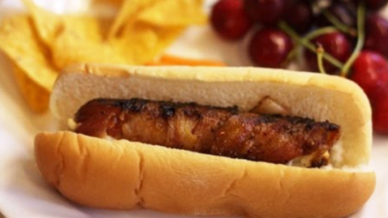Ultimate Bacon Cheese Dogs Recipe - Tablespoon.com