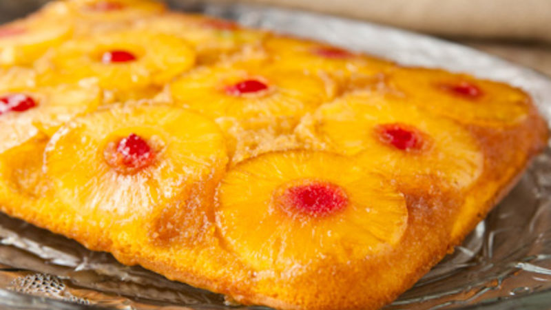 Pineapple Upside-Down Rum Cake Recipe - BettyCrocker.com