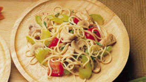 Stir-Fried Pork and Pasta 