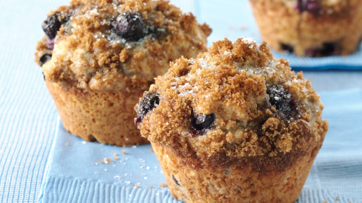 Whole Wheat-Blueberry Muffins