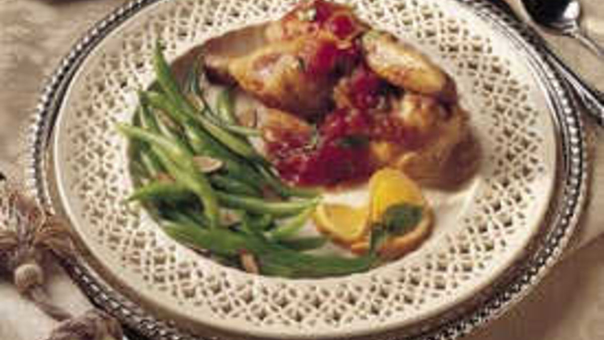 Grilled Cornish Hens with Tomato-Orange Sauce