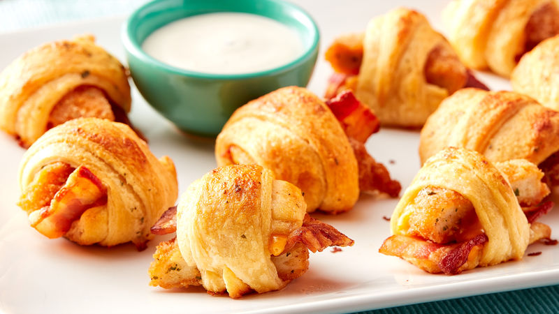 Mini Crescent Chicken-Bacon Ranch Crescent Rolls