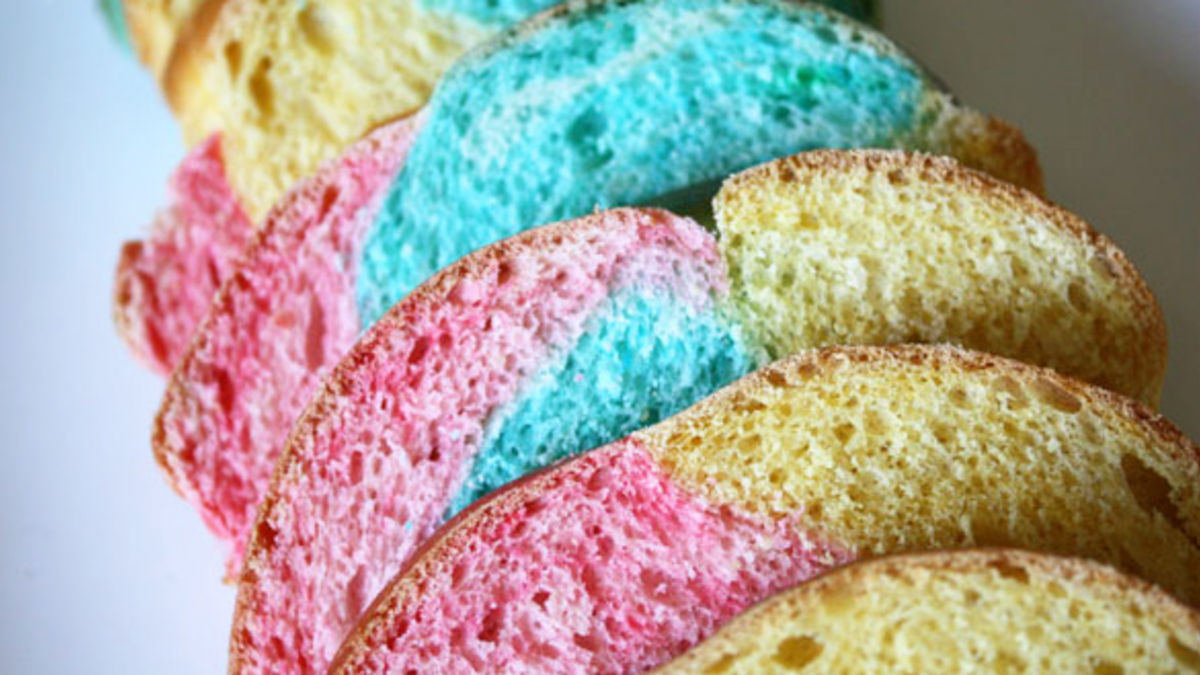 Double Rainbow Bread