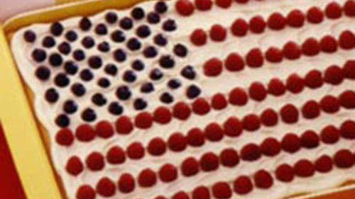 Stars and Stripes Cookie Squares