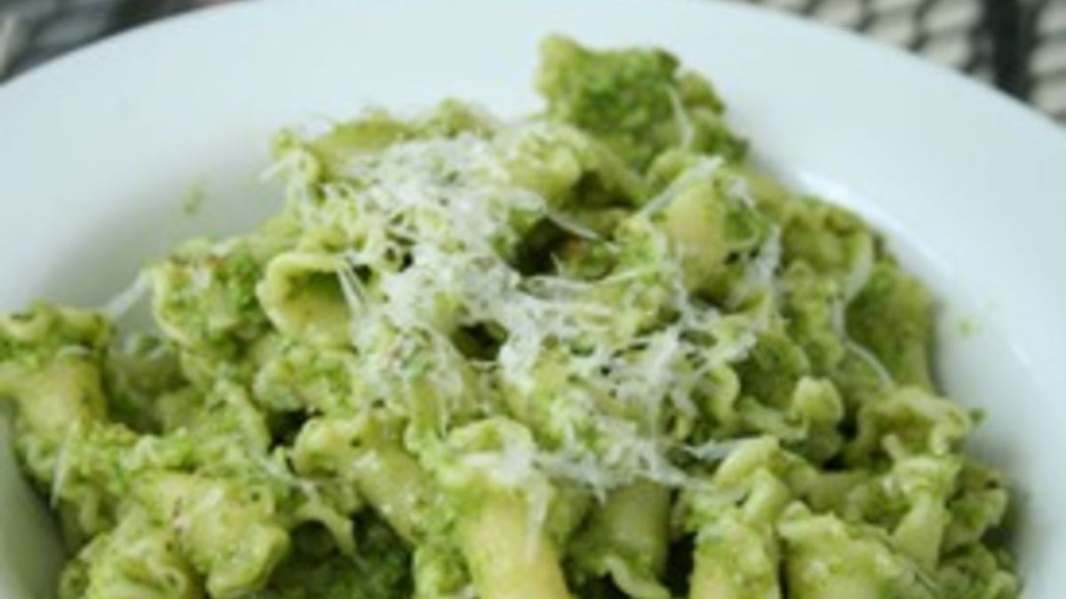 Garlic Scape and Swiss Chard Pesto