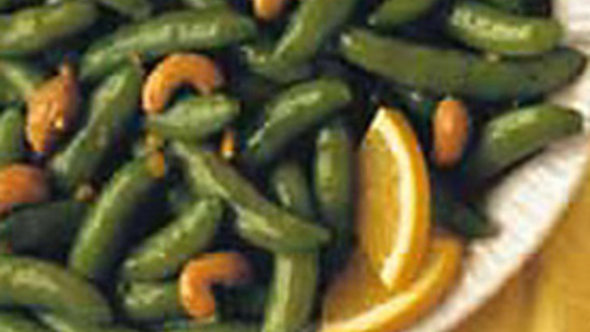Cashew Orange Sugar Snap Peas