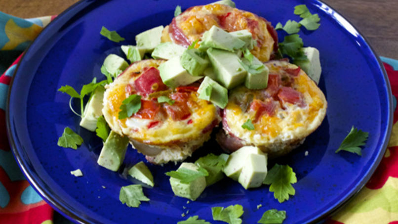 Bacon Cups with Eggs and Avocado