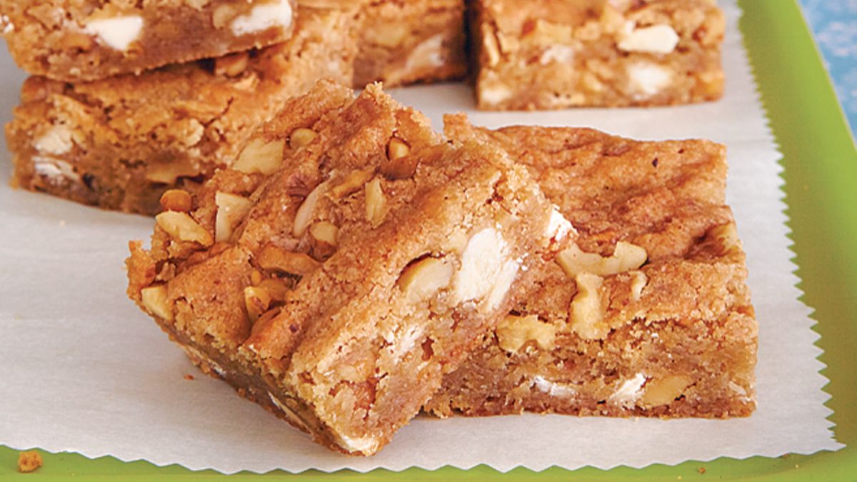 Bourbon-Pecan Blondies
